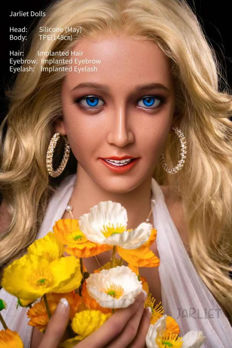 148cm/4ft10 E-cup Silicone Head Sex Doll Review - May Model by Jarliet Doll [In Stock, US Only]