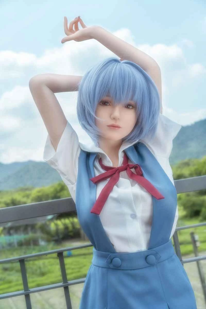 156cm/5ft1 F-cup Silicone Sex Doll Review - Rei Ayanami by GameLady Doll