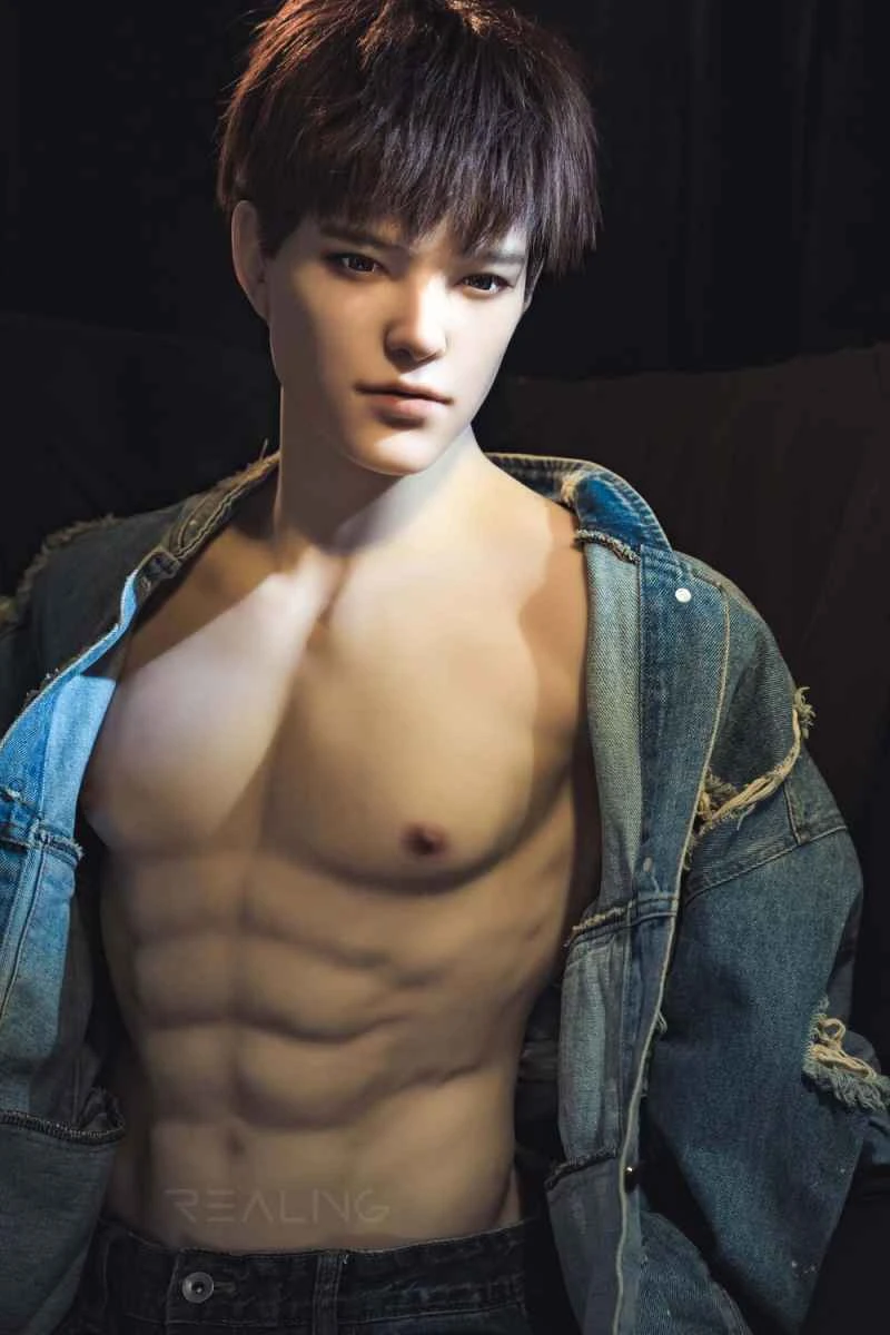 82cm/2ft8 Leonardo Male Torso Silicone Head Sex Doll Review - REALING